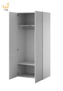 Szafa PAFOS 2D 90x55,5x198,5 biały mat