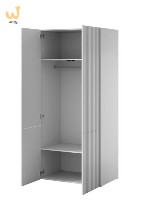 Szafa PAFOS 2D 90x55,5x198,5 biały mat Szafa PAFOS 2D 90x55,5x198,5 biały mat