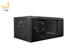 Szafa jednosekcyjna Lanberg WF01-6404-10B (4U; 280mm / 600mm / 450 mm; wisząca; Szklane; 19''; kolor czarny)