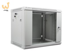 Szafa jednosekcyjna Lanberg WF01-6409-10S (9U; 500mm / 600mm / 450 mm; wisząca; Szklane; 19''; kolor szary)