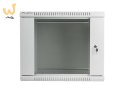Szafa jednosekcyjna Lanberg WF01-6409-10S (9U; 500mm / 600mm / 450 mm; wisząca; Szklane; 19''; kolor szary)