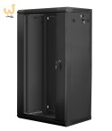 Szafa rack Lanberg WF01-6422-10B (22U; 1082mm / 600mm / 450 mm; wisząca; Otwierane; 19''; kolor czarny)