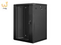 Szafa rack Lanberg WF01-6618-10B (18U; 901mm / 600mm / 600 mm; wisząca; Szklane; 19''; kolor czarny)