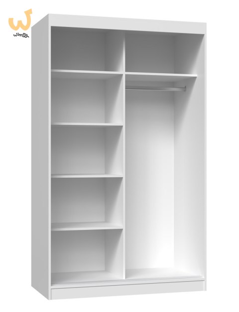 Szafa z drzwiami przesuwnymi IGA 120x61xH200 biel Szafa z drzwiami przesuwnymi IGA 120x61xH200 biel