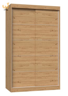 Szafa z drzwiami przesuwnymi i ozdobnymi szprosami IGA 120x61xH200 artisan