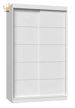 Szafa z drzwiami przesuwnymi i ozdobnymi szprosami IGA 120x61xH200 biel