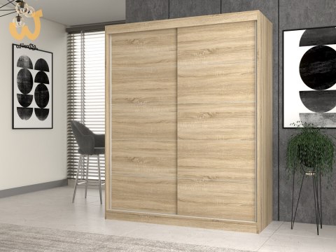Szafa z drzwiami przesuwnymi i ozdobnymi szprosami IGA 160x61xH200 sonoma Szafa z drzwiami przesuwnymi i ozdobnymi szprosami IGA 160x61xH200 sonoma