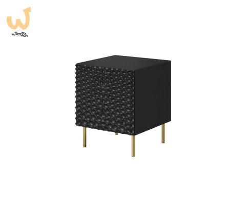 Szafka nocna HOLE 2szt. 44x40,5xH53,5 czarny mat Szafka nocna HOLE 2szt. 44x40,5xH53,5 czarny mat