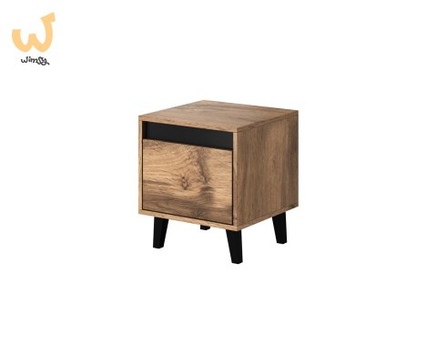 Szafka nocna NORD 2szt. 40x38xH45 dąb wotan/antracyt Szafka nocna NORD 2szt. 40x38xH45 dąb wotan/antracyt