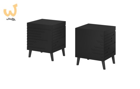 Szafka nocna NOVA 44x40x52 czarny mat Szafka nocna NOVA 44x40x52 czarny mat