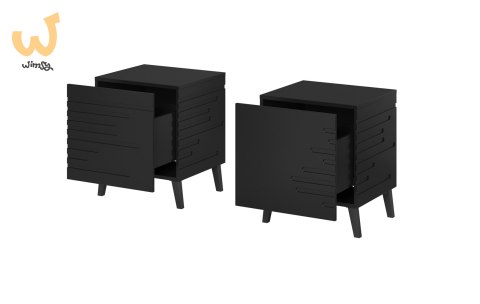 Szafka nocna NOVA 44x40x52 czarny mat Szafka nocna NOVA 44x40x52 czarny mat