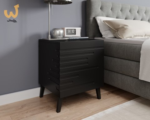 Szafka nocna NOVA 44x40x52 czarny mat Szafka nocna NOVA 44x40x52 czarny mat