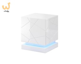 Szafka nocna QIU 2szt. 46x41,5xH53 biały połysk/biały połysk