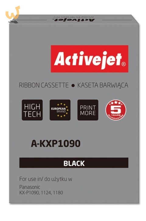 Activejet A-KXP1090 Taśma barwiąca (zamiennik Panasonic KX-P115; Supreme; czarny) Activejet A-KXP1090 Taśma barwiąca (zamiennik Panasonic KX-P115; Supreme; czarny)