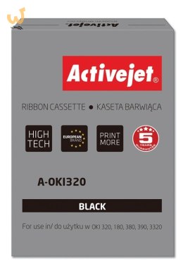 Activejet A-OKI320 Taśma barwiąca (zamiennik OKI 9002303; Supreme; czarny)