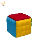 Puf-transformator 5w1 - 5 taboretów w 1 pufie multicolor