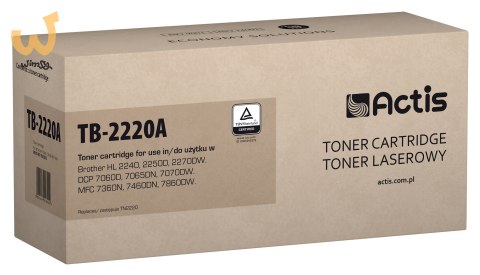Actis TB-2220A Toner (zamiennik Brother TN-2220, TN2220; Standard; 2600 stron; czarny) Actis TB-2220A Toner (zamiennik Brother TN-2220, TN2220; Standard; 2600 stron; czarny)