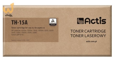 Actis TH-15A Toner (zamiennik HP 15A C7115A, Canon EP-25; Standard; 2500 stron; czarny)