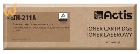 Actis TH-211A Toner (zamiennik HP 131A CF211A, Canon CRG-731C; Standard; 1800 stron; niebieski) Actis TH-211A Toner (zamiennik HP 131A CF211A, Canon CRG-731C; Standard; 1800 stron; niebieski)