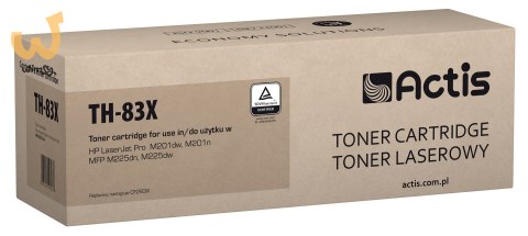 Actis TH-83X Toner (zamiennik HP 83X CF283X; CANON CRG-737; Standard; 2200 stron; czarny) Actis TH-83X Toner (zamiennik HP 83X CF283X; CANON CRG-737; Standard; 2200 stron; czarny)