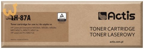 Actis TH-87A Toner (zamiennik HP 87A CF287A; Standard; 9000 stron; czarny) Actis TH-87A Toner (zamiennik HP 87A CF287A; Standard; 9000 stron; czarny)