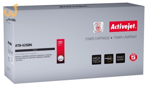 Activejet ATB-426BN Toner (zamiennik Brother TN-426BK; Supreme; 9000 stron; czarny) Activejet ATB-426BN Toner (zamiennik Brother TN-426BK; Supreme; 9000 stron; czarny)