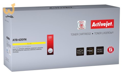 Activejet ATB-426YN Toner (zamiennik Brother TN-426Y; Supreme; 6500 stron; żółty) Activejet ATB-426YN Toner (zamiennik Brother TN-426Y; Supreme; 6500 stron; żółty)