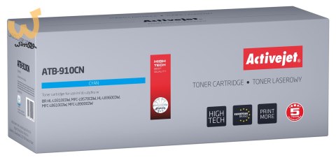 Activejet ATB-910CN Toner (zamiennik Brother TN910C; Supreme; 9000 stron; niebieski) Activejet ATB-910CN Toner (zamiennik Brother TN910C; Supreme; 9000 stron; niebieski)
