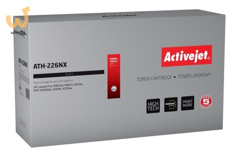 Activejet ATH-226NX Toner (zamiennik HP 226X CF226X; Supreme; 9000 stron; czarny) Activejet ATH-226NX Toner (zamiennik HP 226X CF226X; Supreme; 9000 stron; czarny)