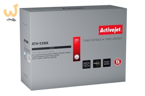 Activejet ATH-55NX Toner (zamiennik HP 55X CE255X, Canon CRG-724H; Supreme; 12500 stron; czarny) Activejet ATH-55NX Toner (zamiennik HP 55X CE255X, Canon CRG-724H; Supreme; 12500 stron; czarny)