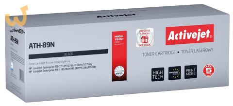 Activejet ATH-89N Toner (zamiennik HP CF289A HP 89A HP89A; Supreme; 5000 stron; black) - z chipem Activejet ATH-89N Toner (zamiennik HP CF289A HP 89A HP89A; Supreme; 5000 stron; black) - z chipem