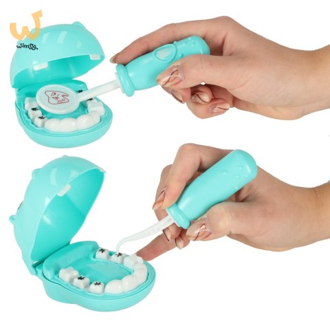 Dentysta zestaw lekarski hipopotam niebieski Dentysta zestaw lekarski hipopotam niebieski