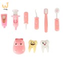 Dentysta zestaw lekarski hipopotam różowy