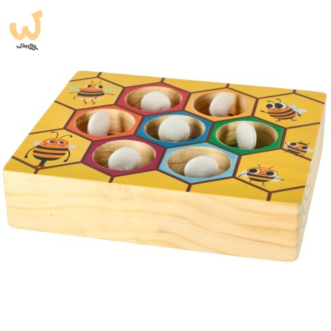 Gra edukacyjna plaster miodu pszczółki montessori Gra edukacyjna plaster miodu pszczółki montessori