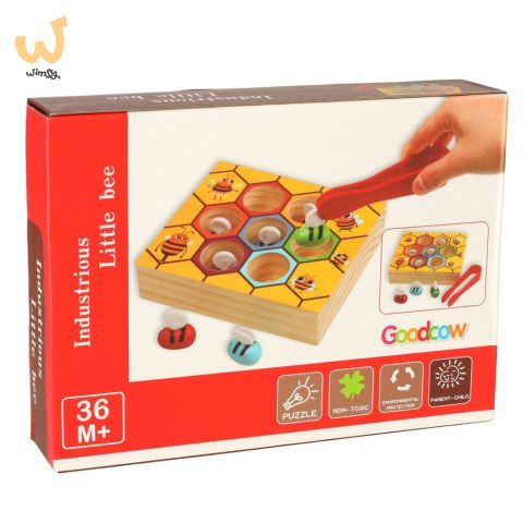 Gra edukacyjna plaster miodu pszczółki montessori Gra edukacyjna plaster miodu pszczółki montessori