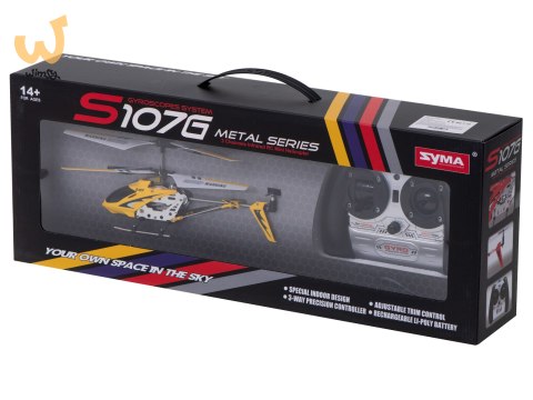 Helikopter zdalnie sterowany na pilota RC SYMA S107G żółty Helikopter zdalnie sterowany na pilota RC SYMA S107G żółty