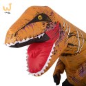 Kostium strój karnawałowy przebranie dmuchany dinozaur T-REX Gigant brązowy 1.5-1.9m