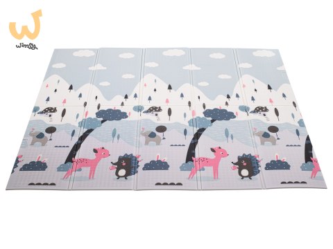 Mata edukacyjna dwustronna składana ulica las 177 x 198 x 1 cm Mata edukacyjna dwustronna składana ulica las 177 x 198 x 1 cm