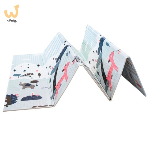 Mata edukacyjna dwustronna składana ulica las 177 x 198 x 1 cm Mata edukacyjna dwustronna składana ulica las 177 x 198 x 1 cm