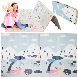 Mata edukacyjna piankowa dwustronna składana ulica las 177 x 158 cm