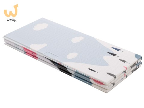 Mata edukacyjna piankowa dwustronna składana ulica las 177 x 158 cm Mata edukacyjna piankowa dwustronna składana ulica las 177 x 158 cm