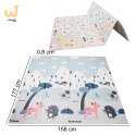Mata edukacyjna piankowa dwustronna składana ulica las 177 x 158 cm