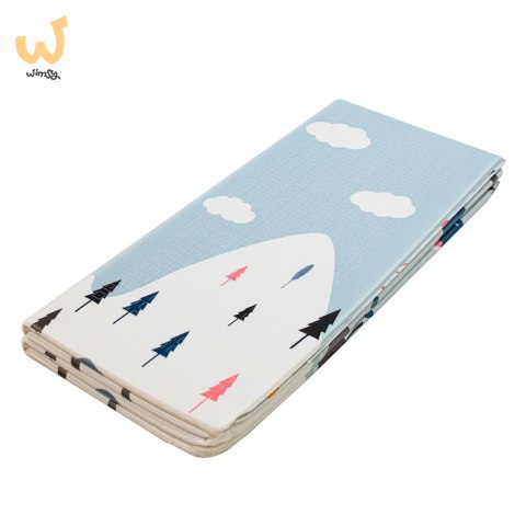 Mata edukacyjna piankowa dwustronna składana ulica las 177 x 158 cm Mata edukacyjna piankowa dwustronna składana ulica las 177 x 158 cm
