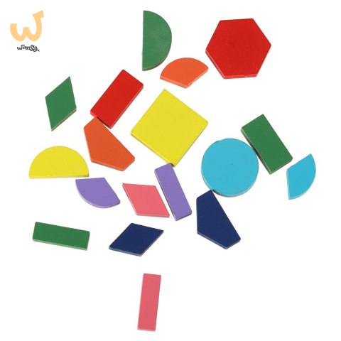 Układanka drewniana figury geometryczne nauka kształtów ułamków Układanka drewniana figury geometryczne nauka kształtów ułamków