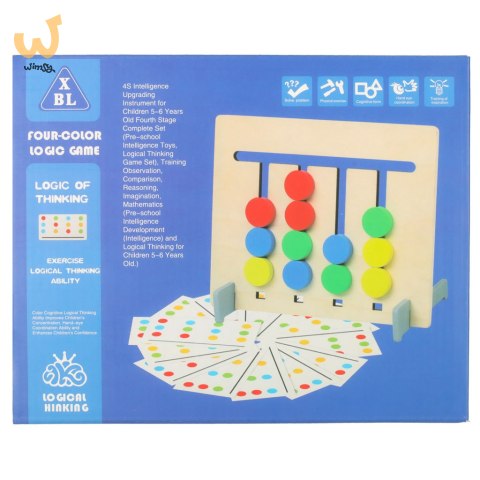 Zabawka edukacyjna drewniana dopasuj kolory owoce montessori Zabawka edukacyjna drewniana dopasuj kolory owoce montessori