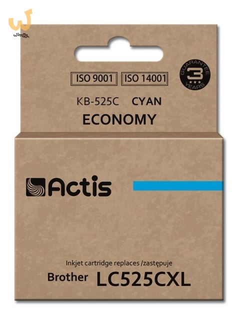Actis KB-525C Tusz (zamiennik Brother LC525C; Standard; 15 ml; niebieski) Actis KB-525C Tusz (zamiennik Brother LC525C; Standard; 15 ml; niebieski)