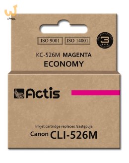Actis KC-526M Tusz (zamiennik Canon CLI-526M; Standard; 10 ml; czerwony)