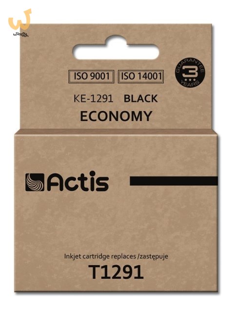 Actis KE-1291 Tusz (zamiennik Epson T1291; Standard; 18 ml; czarny) Actis KE-1291 Tusz (zamiennik Epson T1291; Standard; 18 ml; czarny)