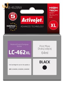 Activejet AB-462BNX Tusz (zamiennik Brother LC-462XLBK; Supreme; 64 ml; czarny).