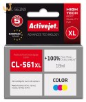 Activejet AC-561NX Tusz (zamiennik Canon CL-561XL; Supreme; 18 ml; kolor: Cyjan, magenta, Żółty)